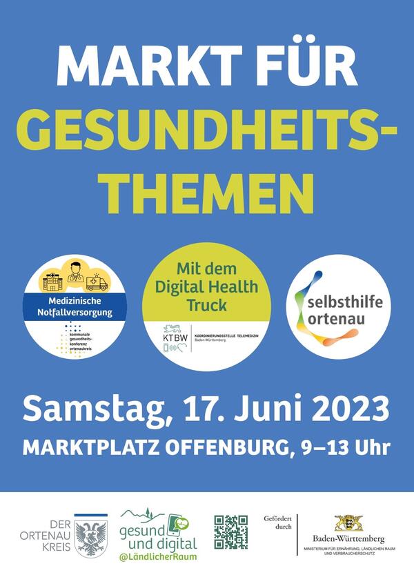 Bild vergrößern: Plakat Markt fr Gesundheitsthemen